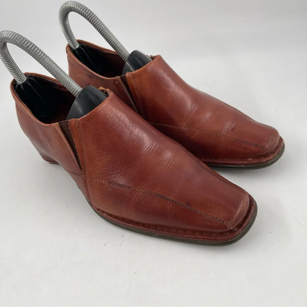 Pikolinos Women’s Brown Leather Ankle Boots Booties - Size 6